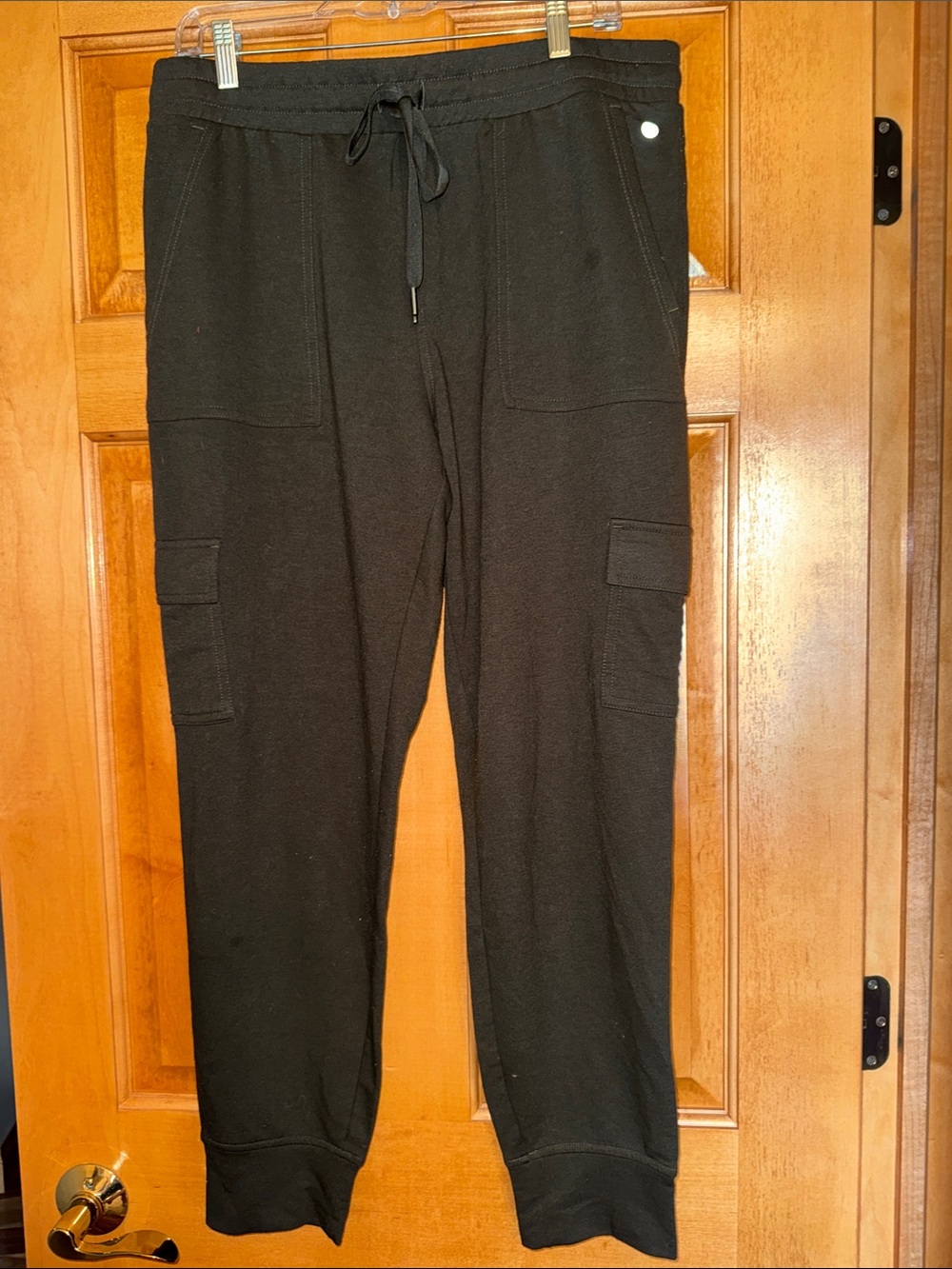 Apana Women’s Dark Green Cargo Jogger Pants- Large